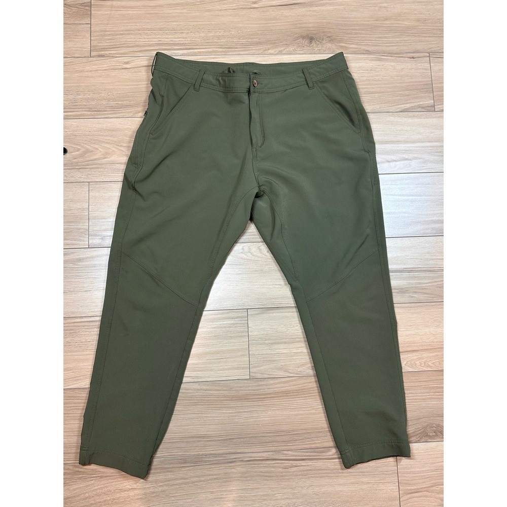 TenTree Mens Everyday Pants Jogger Size 40 Green Casual Traveling Stretch